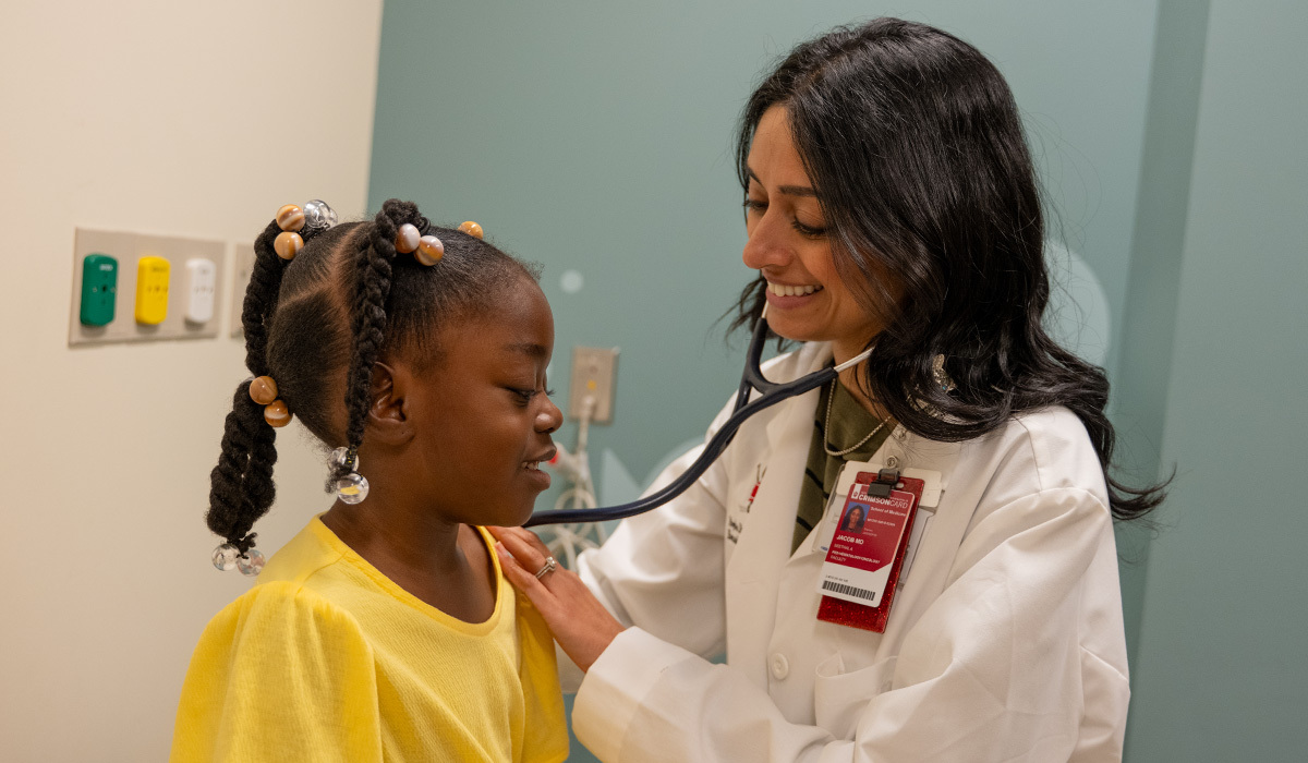 Izzy Boyd with Dr. Seethal Jacob