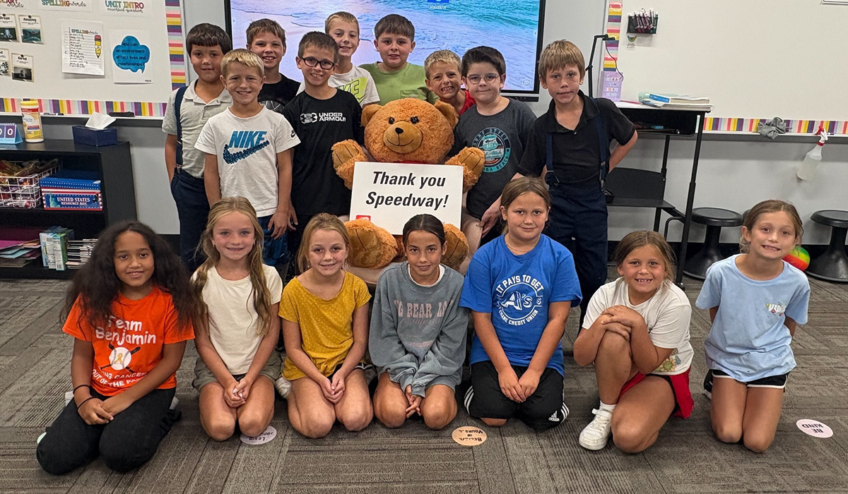 Bear in a Chair - Barr-Reeve Elementary School