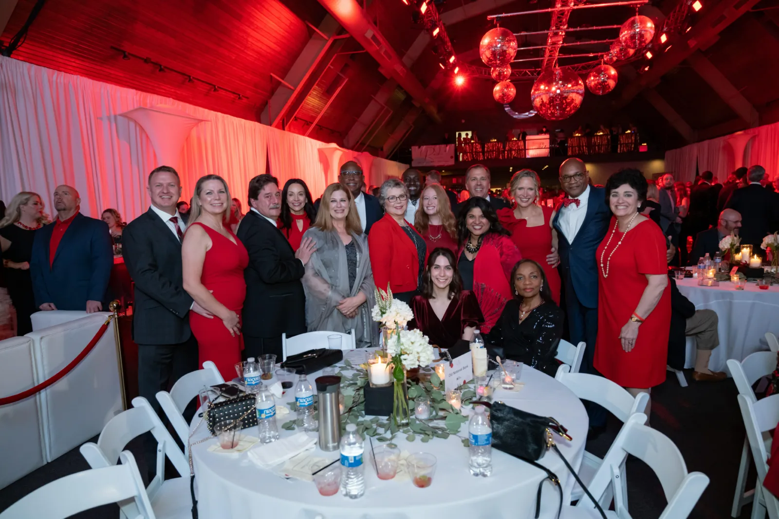 Riley supporters posing for photo at Riley Red event