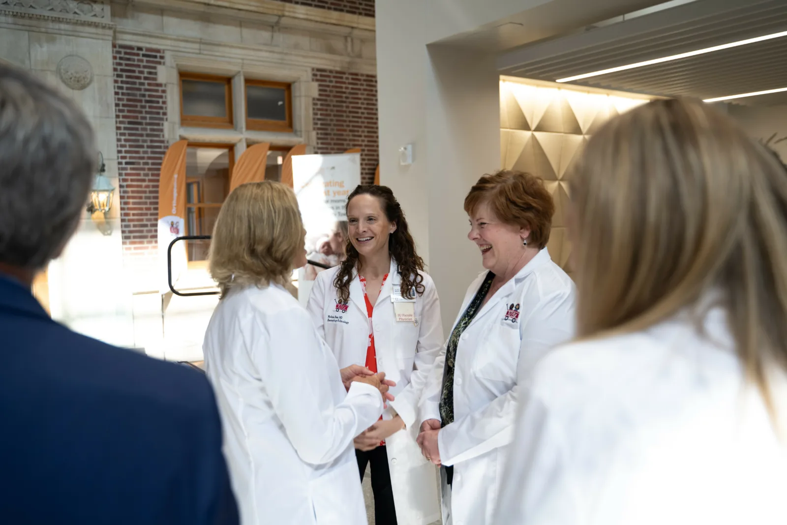 Walther Cancer Foundation event researchers interacting