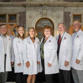 Walther Cancer Foundation researchers pose for photo