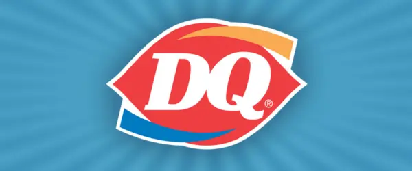 DQ logo on blue background
