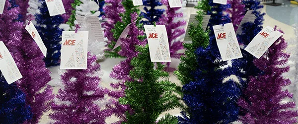 Ace Christmas Tree Farm at Riley Hospital for Children in downtown Indianapolis