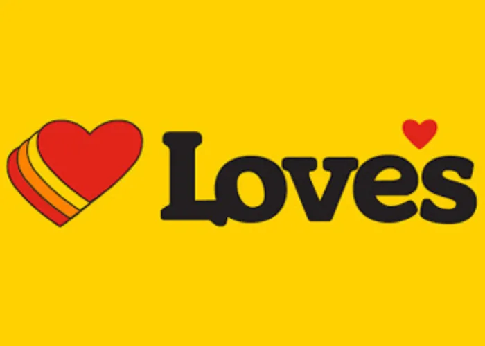 Love's logo on yellow background