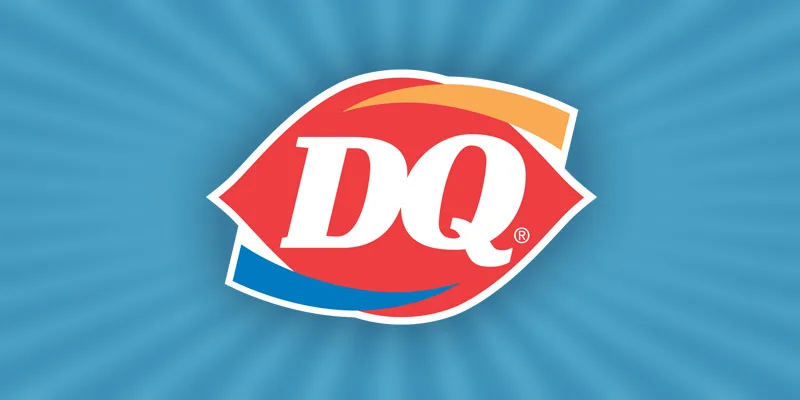 DQ logo on blue background