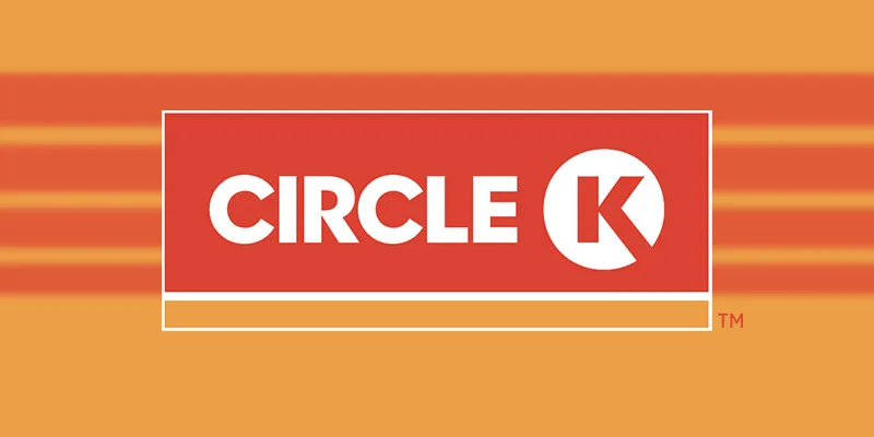 A red and orange gradient square with the words Circle K in white letters.